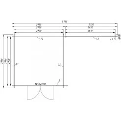Abri Toit Plat 9m² PLUS 40mm + Terrasse 9m² Traité Marron Gardy Shelter -Boutique De Jardin abri toit plat 9m plus 40mm terrasse 9m traite marron gardy shelter 2