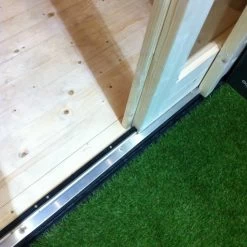 Abri Toit Plat En Bois Massif 19mm Qubic 6,05m² + Appentis 5,6m² - Karibu -Boutique De Jardin abri toit plat en bois massif 19mm qubic 605m avec appentis karibu 4