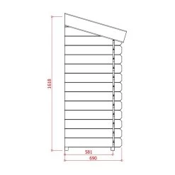 Armoire Adossée En Bois Traité Autoclave Grand Modèle Pour Abri De Jardin Solid -Boutique De Jardin armoire adossee en bois traite autoclave grand modele pour abri de jardin solid 2
