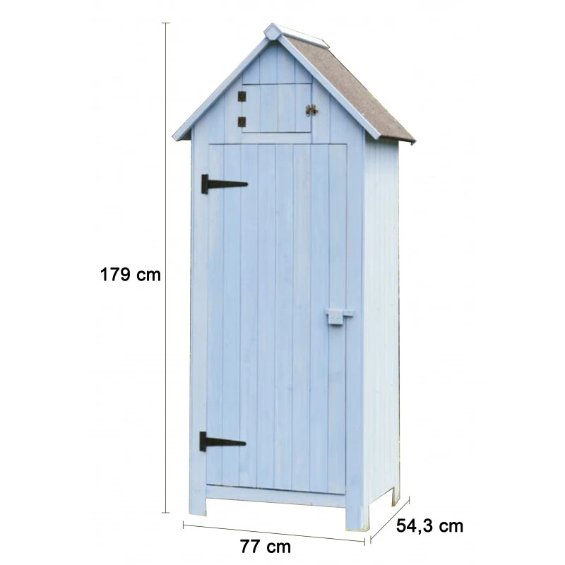 Armoire De Jardin En Bois Lasuré 0,41m² Habrita 5 Armoire De Jardin En Bois Lasuré 0,41m² Habrita – Image 3