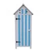 Armoire De Jardin En Bois Lasuré Bleu Et Blanc 0,41m² - Habrita -Boutique De Jardin armoire de jardin en bois lasure bleu et blanc 041m habrita