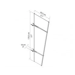 Auvent Latéral En Acrylique Transparent Pegasus™ 620 – Palram - Canopia 8 Auvent Latéral En Acrylique Transparent Pegasus™ 620 – Palram - Canopia -Boutique De Jardin auvent lateral en acrylique transparent pegasus 620 palram 2