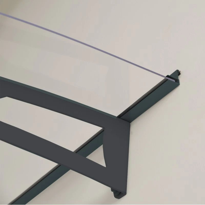 Auvent Marquise Transparent AQUILA™ 4500 - Palram - Canopia 6 Auvent Marquise Transparent AQUILA™ 4500 - Palram - Canopia – Image 4