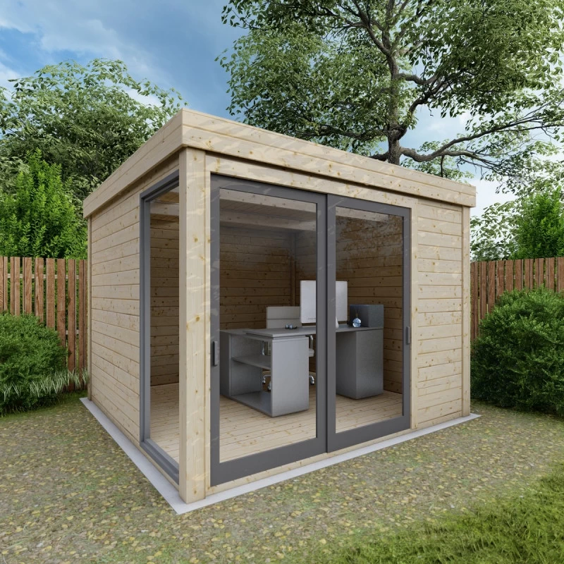 Bureau De Jardin En Bois Massif 8,88m² - Madriers 40mm Gardy Shelter 4 Bureau De Jardin En Bois Massif 8,88m² - Madriers 40mm Gardy Shelter – Image 2