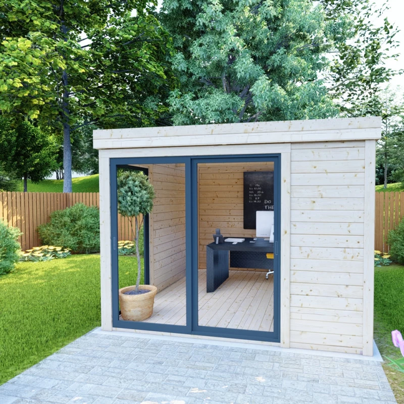 Bureau De Jardin En Bois Massif 8,88m² - Madriers 40mm Gardy Shelter 8 Bureau De Jardin En Bois Massif 8,88m² - Madriers 40mm Gardy Shelter – Image 6