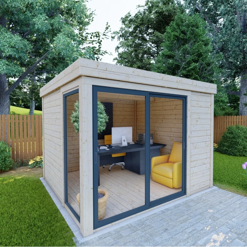 Bureau De Jardin En Bois Massif 8,88m² - Madriers 40mm Gardy Shelter 3 Bureau De Jardin En Bois Massif 8,88m² - Madriers 40mm Gardy Shelter