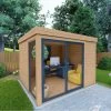Bureau De Jardin En Bois Massif 8,88m² - Madriers 40mm Traités Teintés Marron Gardy Shelter -Boutique De Jardin bureau de jardin en bois massif 888m madriers 40mm traites teintes marron gardy shelter