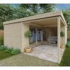 Bureau De Jardin En Bois Massif Avec Terrasse 18,6m² - Madriers 40mm Gardy Shelter -Boutique De Jardin bureau de jardin en bois massif avec terrasse 186m madriers 40mm gardy shelter