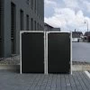 Cache-poubelle 2 Compartiments Müllbox En Aluminium Noir 2x240L – HIDE 1 Cache-poubelle 2 Compartiments Müllbox En Aluminium Noir 2x240L – HIDE -Boutique De Jardin cache poubelle 2 compartiments mullbox en aluminium noir 2x240l hide