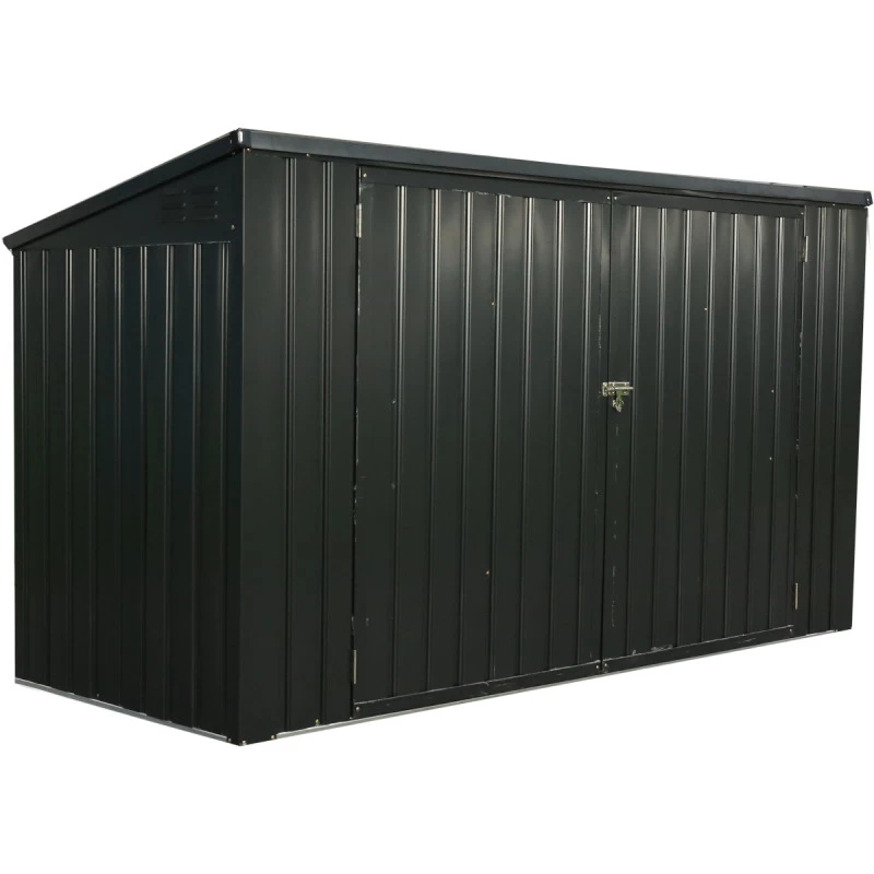 Cache-poubelle Double 172x100x131cm En Acier Pour Conteneurs 240L – Westmann 4 Cache-poubelle Double 172x100x131cm En Acier Pour Conteneurs 240L – Westmann – Image 2