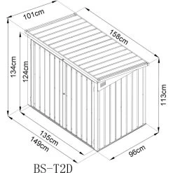 Cache-poubelle Double En Acier Pour Conteneurs 240L – Westmann -Boutique De Jardin cache poubelle double en acier pour conteneurs 240l westmann 4