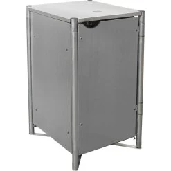 Cache-poubelle Müllbox En Aluminium Gris 140L – HIDE -Boutique De Jardin cache poubelle mullbox en aluminium gris 140l hide 2