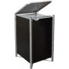 Cache-poubelle Müllbox En Aluminium Noir 240L – HIDE 1 Cache-poubelle Müllbox En Aluminium Noir 240L – HIDE -Boutique De Jardin cache poubelle mullbox en aluminium noir 240l hide