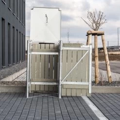 Cache-poubelle Müllbox En Bois Traité Gris 240L – HIDE -Boutique De Jardin cache poubelle mullbox en bois traite gris 240l hide 5