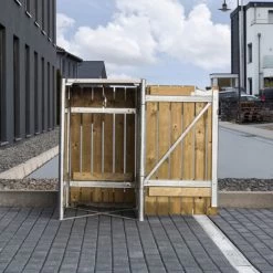 Cache-poubelle Müllbox En Bois Traité Naturel 240L – HIDE 12 Cache-poubelle Müllbox En Bois Traité Naturel 240L – HIDE -Boutique De Jardin cache poubelle mullbox en bois traite naturel 240l hide 4