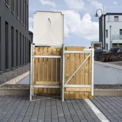 Cache-poubelle Müllbox En Bois Traité Naturel 240L – HIDE 13 Cache-poubelle Müllbox En Bois Traité Naturel 240L – HIDE -Boutique De Jardin cache poubelle mullbox en bois traite naturel 240l hide 5