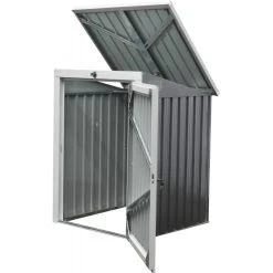 Cache-poubelle Simple En Acier Pour Conteneurs 240L – Westmann -Boutique De Jardin cache poubelle simple en acier pour conteneurs 240l westmann 2