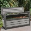 Coffre Banc En Résine Brossium 227L Keter -Boutique De Jardin coffre banc en resine brossium 227l keter