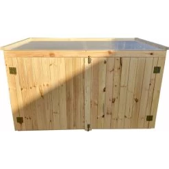 Coffre De Jardin En Bois Traité 28mm 2000L LARGO Blanc - Gardy Shelter -Boutique De Jardin coffre de jardin en bois traite 28mm 2000l largo blanc gardy shelter 3