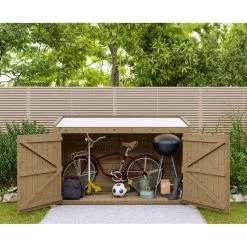 Coffre De Jardin En Bois Traité 28mm 2000L LARGO Blanc - Gardy Shelter -Boutique De Jardin coffre de jardin en bois traite 28mm 2000l largo blanc gardy shelter 5