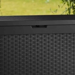 Coffre De Jardin En Résine Anthracite 270L Samoa – Keter -Boutique De Jardin coffre de jardin en resine anthracite 270l samoa keter 2