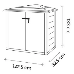 Coffre De Jardin En Résine Avec Plancher 1100L BOX EVO 100 – Garofalo -Boutique De Jardin coffre de jardin en resine avec plancher 1100l box evo 100 garofalo 2