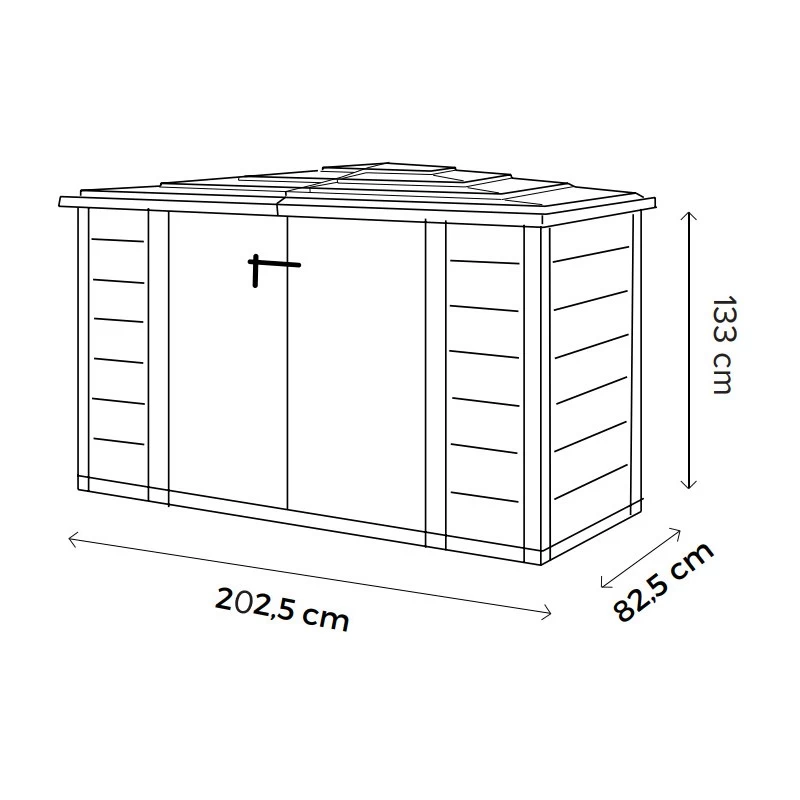 Coffre De Jardin En Résine Avec Plancher 1800L BOX EVO 200 – Garofalo 5 Coffre De Jardin En Résine Avec Plancher 1800L BOX EVO 200 – Garofalo – Image 3