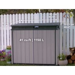 Coffre De Jardin En Résine Brossée Brossium 1150L - Keter -Boutique De Jardin coffre de jardin en resine brossee brossium 1150l keter 4