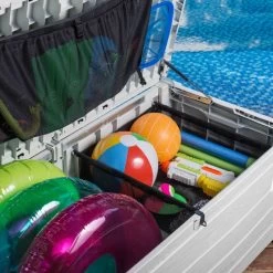 Coffre De Piscine En Résine Blanc 455L Pool Box – Keter -Boutique De Jardin coffre de piscine en resine blanc 455l pool box keter 4