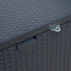 Coffre De Rangement En Métal 509L Anthracite 0,9m² Shelter Logic -Boutique De Jardin coffre de rangement en metal 509l anthracite 09m shelter logic 4