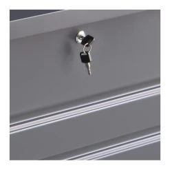 Coffre De Rangement En Métal Anthracite 400L Avec Plancher X-METAL -Boutique De Jardin coffre de rangement en metal anthracite 430l avec plancher x metal 4