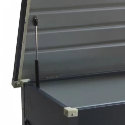 Coffre De Rangement En Métal Anthracite 570L Avec Plancher X-METAL -Boutique De Jardin coffre de rangement en metal anthracite 650l avec plancher x metal 4