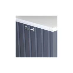 Coffre De Rangement En Métal Anthracite 800L DURAMAX -Boutique De Jardin coffre de rangement en metal anthracite 800l duramax 5