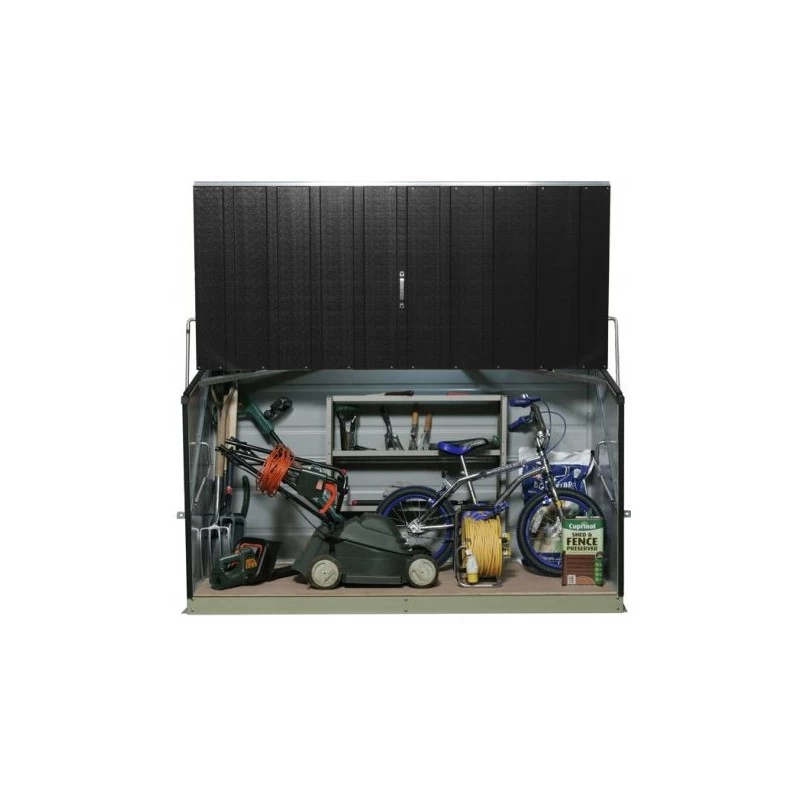 Coffre De Rangement En Métal Storegard 1500L Anthracite 1,74m² TRIMETALS 3 Coffre De Rangement En Métal Storegard 1500L Anthracite 1,74m² TRIMETALS