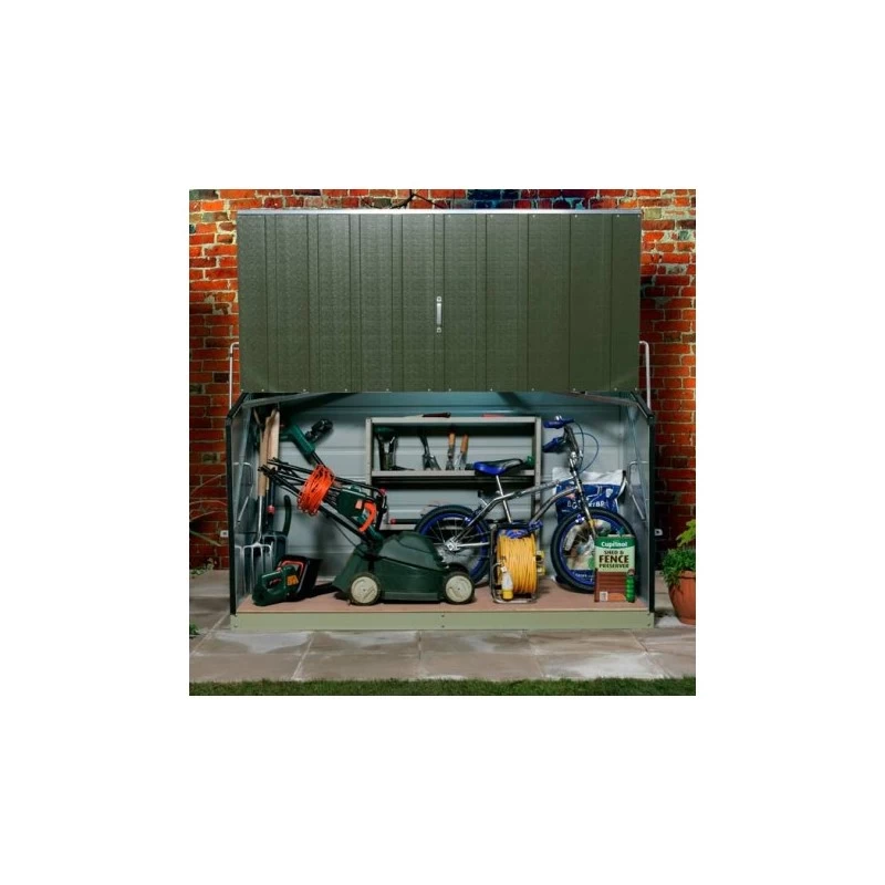 Coffre De Rangement En Métal Storegard 1500L Vert 1,74m² TRIMETALS 8 Coffre De Rangement En Métal Storegard 1500L Vert 1,74m² TRIMETALS – Image 6