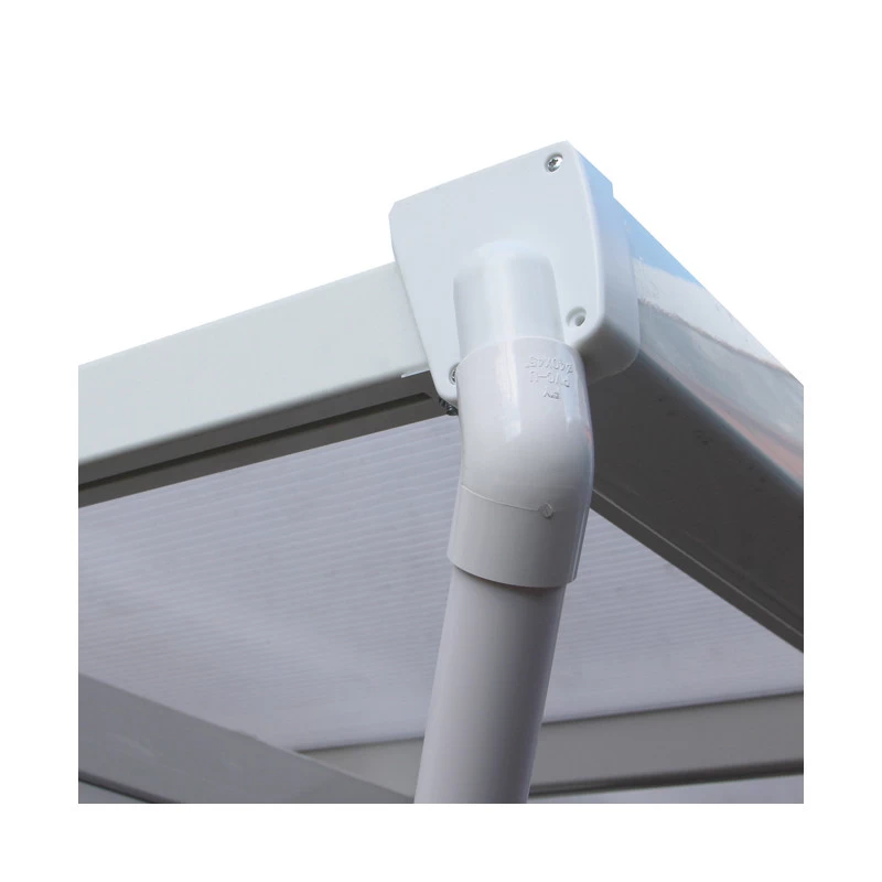 Descentes De Gouttières Blanches Pour Toit De Terrasse X-METAL 4 Descentes De Gouttières Blanches Pour Toit De Terrasse X-METAL – Image 2