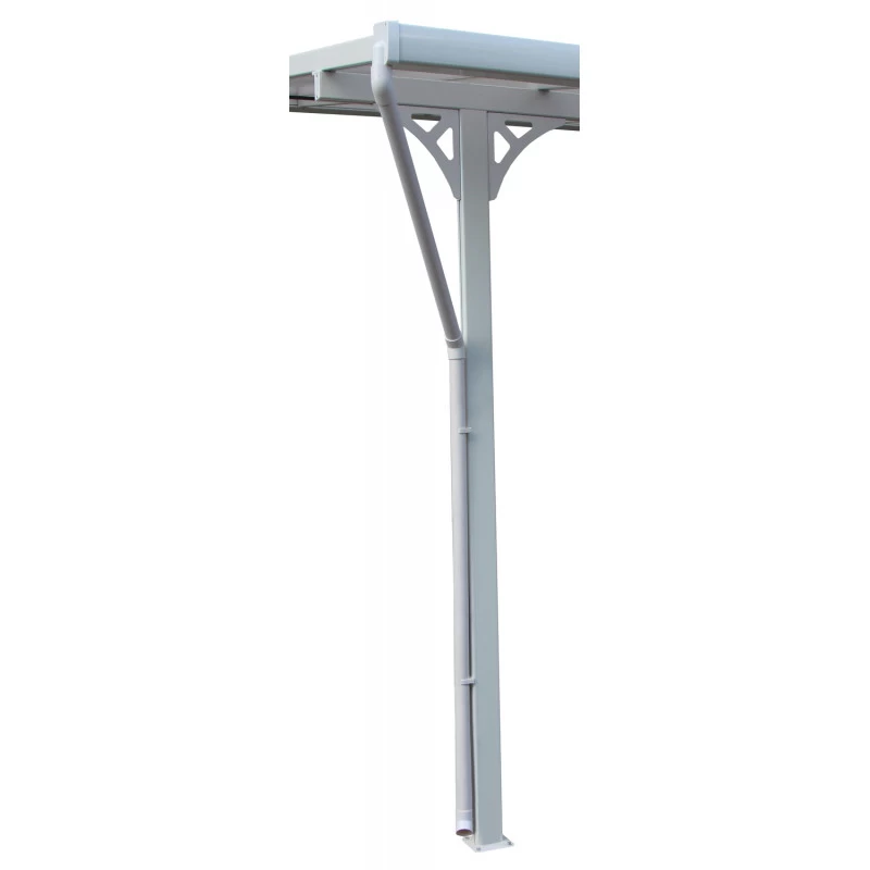 Descentes De Gouttières Blanches Pour Toit De Terrasse X-METAL 3 Descentes De Gouttières Blanches Pour Toit De Terrasse X-METAL