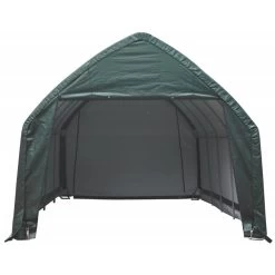Garage Haut Démontable 23,8m² En Acier Et Polyéthylène Vert – Shelter Logic -Boutique De Jardin garage haut demontable 238m en acier et polyethylene vert shelter logic 3