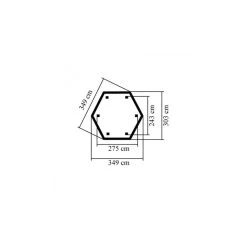 Kiosque En Bois Hexagonal Madrid - Diam. 3,49m - Karibu -Boutique De Jardin kiosque en bois hexagonal madrid diam 349m karibu 2