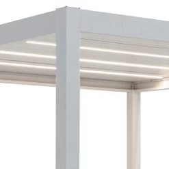 Kit éclairage 2 Lames Blanches LEDS 3m + Télécommande Pour Pergola Ombrea -Boutique De Jardin kit eclairage 2 lames blanches leds 3m telecommande pour pergola ombrea 3