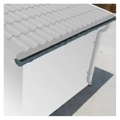 Kit Gouttières Anthracite - Pack Prêt à La Pose Pour Abri Grosfillex 11,2m² -Boutique De Jardin kit gouttieres anthracite pack pret a la pose pour abri grosfillex 112m 1