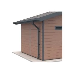 Kit Gouttières Anthracite - Pack Prêt à La Pose Pour Abri PREMIUM Woodlife Garden Double Pentes Longueur 4m -Boutique De Jardin kit gouttieres anthracite pack pret a la pose pour abri premium woodlife garden double pentes longueur 4m 3