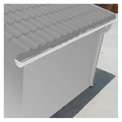 Kit Gouttières Blanc - Pack Prêt à La Pose Pour Abri Grosfillex 7,5m² -Boutique De Jardin kit gouttieres blanc pack pret a la pose pour abri grosfillex 75m 3