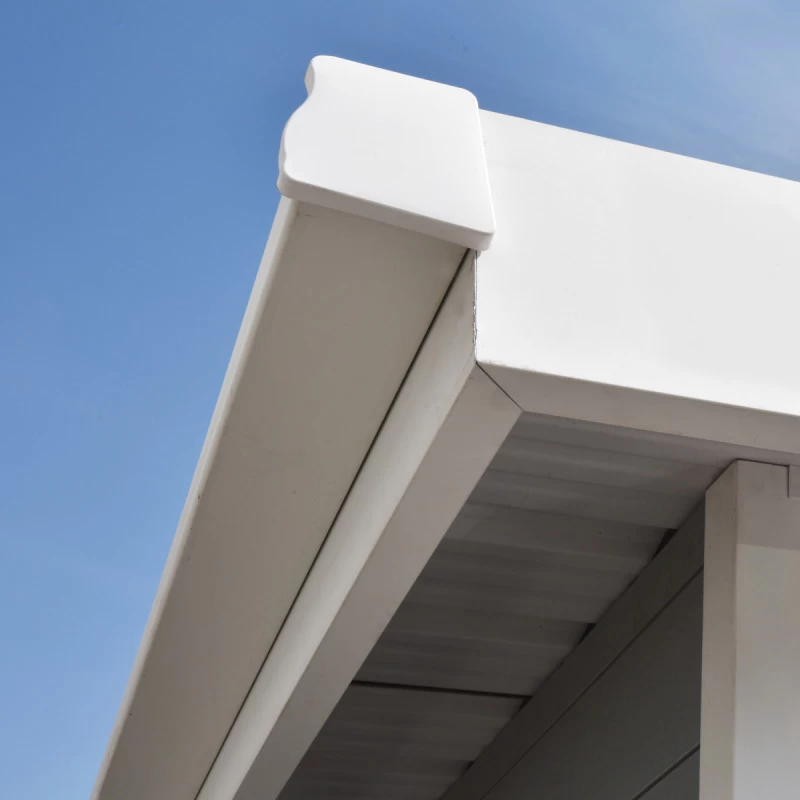 Kit Gouttières Blanc - Pack Prêt à La Pose Pour Abri PREMIUM Woodlife Garden Double Pentes Longueur 3m 6 Kit Gouttières Blanc - Pack Prêt à La Pose Pour Abri PREMIUM Woodlife Garden Double Pentes Longueur 3m – Image 4