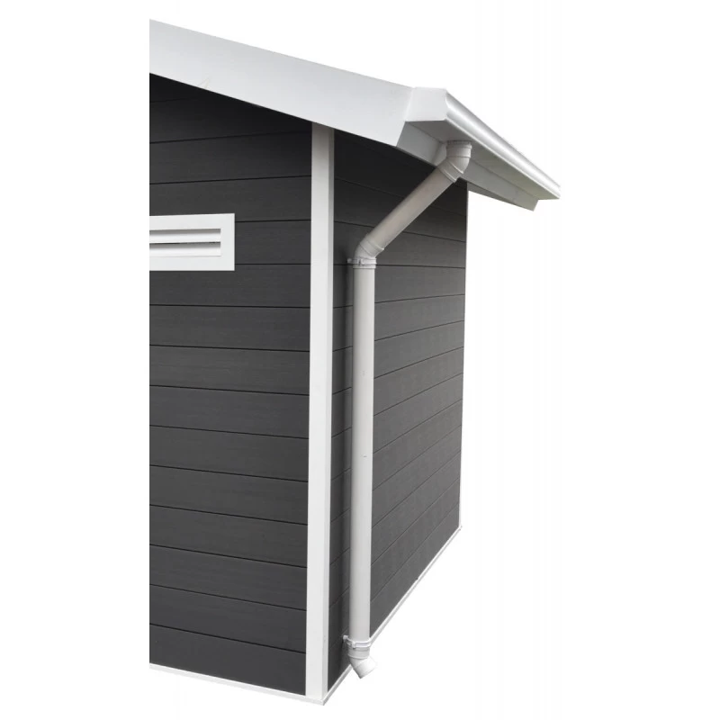 Kit Gouttières Blanc - Pack Prêt à La Pose Pour Abri PREMIUM Woodlife Garden Double Pentes Longueur 3m 3 Kit Gouttières Blanc - Pack Prêt à La Pose Pour Abri PREMIUM Woodlife Garden Double Pentes Longueur 3m