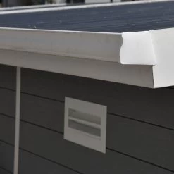 Kit Gouttières Blanc - Pack Prêt à La Pose Pour Abri PREMIUM Woodlife Garden Monopente De Largeur 4m -Boutique De Jardin kit gouttieres blanc pack pret a la pose pour abri premium woodlife garden monopente de largeur 4m 1 3