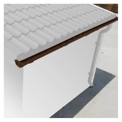 Kit Gouttières Marron - Pack Prêt à La Pose Pour Abri Woodlife Garden 14,44m² -Boutique De Jardin kit gouttieres marron pack pret a la pose pour abri woodlife 1444m 3