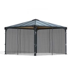 Moustiquaire En Polyester Léger Pour Pergolas Palermo 3000/3500/3600 + Milano 3000 + Martinique 3600 Palram - Canopia -Boutique De Jardin moustiquaire en polyester leger pour pergolas palermo 300035003600 milano 3000 martinique 3600 palram 3