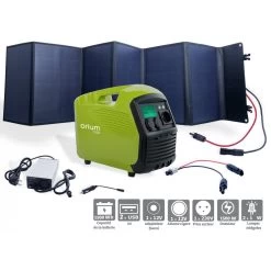 Pack Station D’énergie Portative Izywatt 1500Wh + Panneau Solaire Pliant 120W