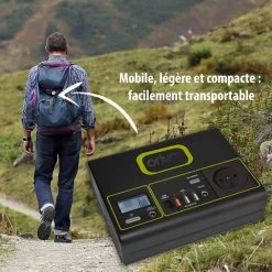 Batterie Portative Rechargeable Izywatt 150Wh + Panneau Solaire 30W -Boutique De Jardin pack station denergie portative izywatt 150wh panneau solaire pliant 30w 4